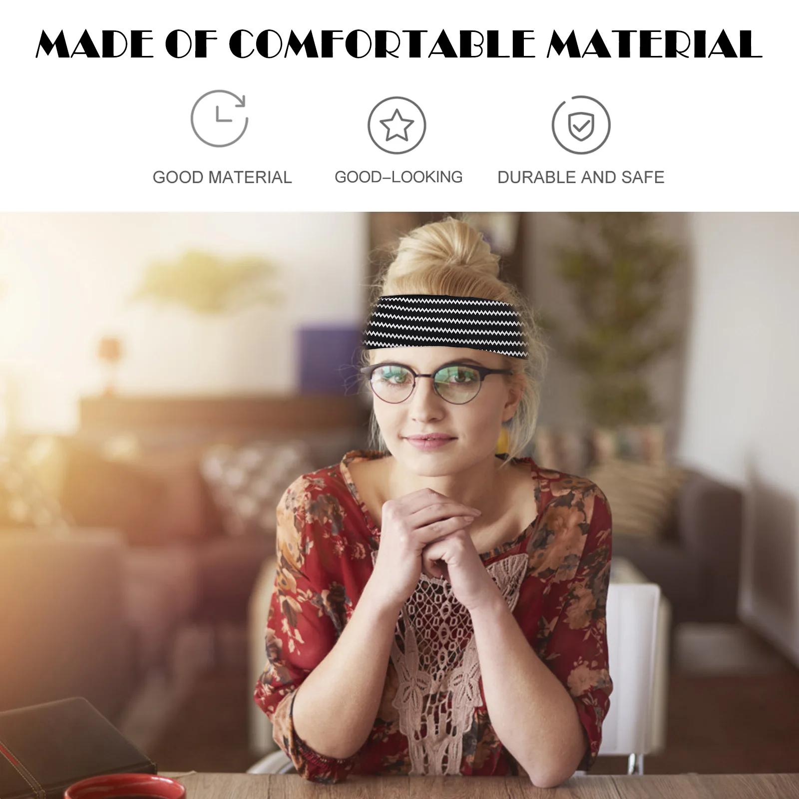 

6Pcs Headbands Yoga Head Wraps Running Accessories Lightweight Elastic Durable Comfortable for Outdoor Activities