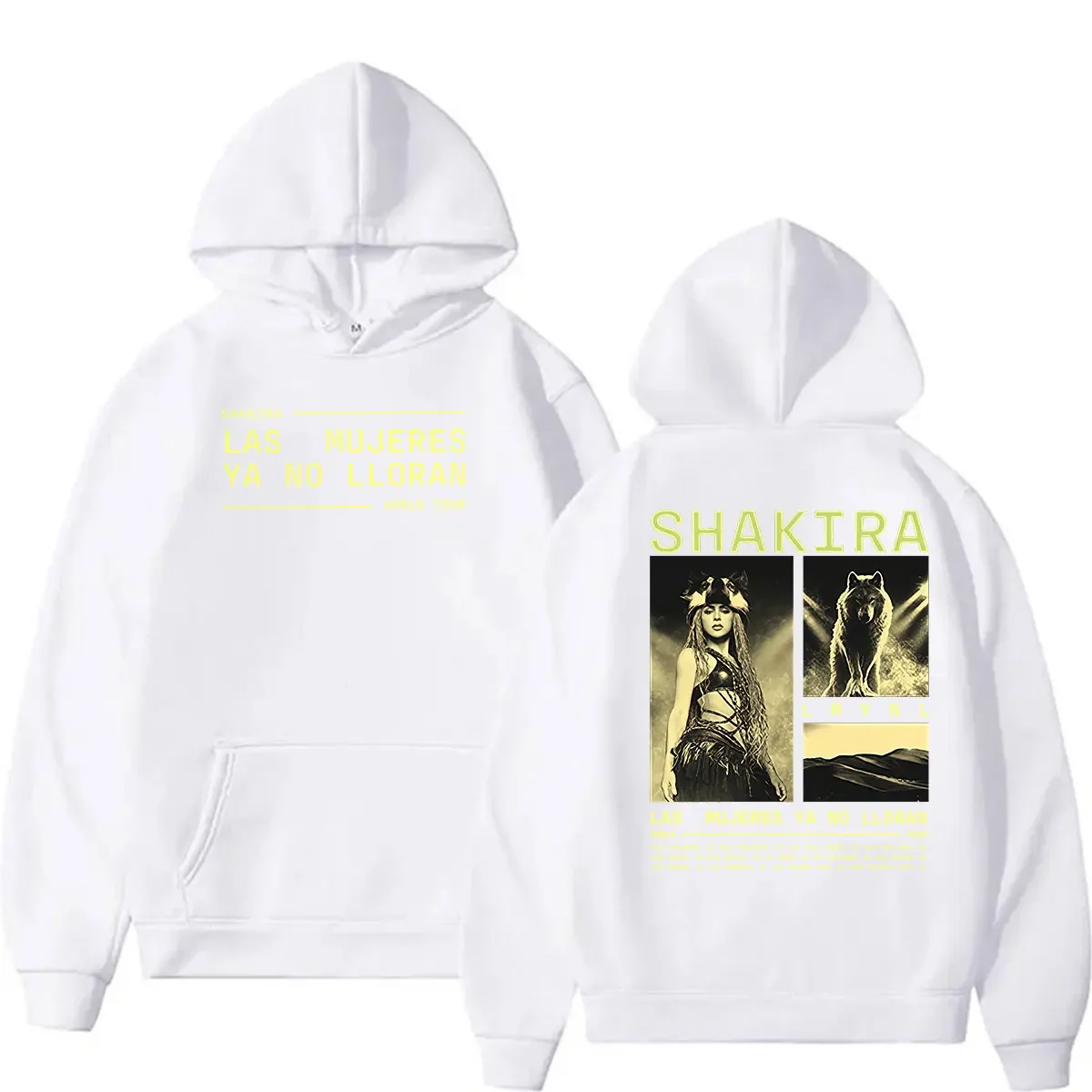Shakira Las Mujeres Ya No Lloran World Tour 2026 Hoodie Men Women Hip Hop Vintage Fashion Pullover Sweatshirt Streetwear Cheap