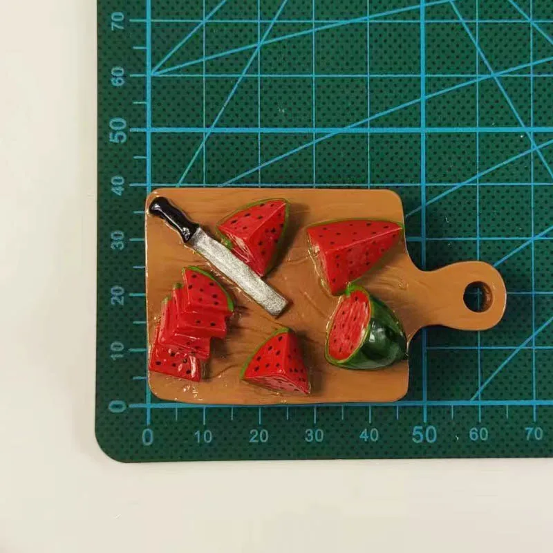 Mini Fruits Vegetables Magnetic Fridge Message Board Magnets Blackboard Magnet Stickers Watermelon Banana Tomato Model