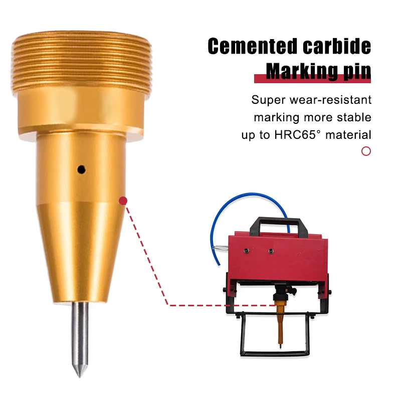 Pneumatic Marking Machine 100x20mm Metal Marking Engrave Machine Air Dot Peen Marking Machine For VIN/Code/Chassis Number 110V