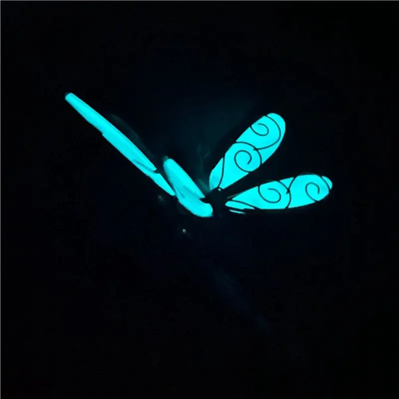 B84B Dragonfly Wind Chime, Metal Wind Chime for Outside, Luminous Memorial Wind Chime for Garden Decor, 2 Pack