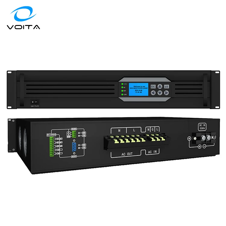 Nice Quality Telecom Power Inverter 24v To 110v 220v Lkva Rack Mount Inverter With RS232&RS485 Interface