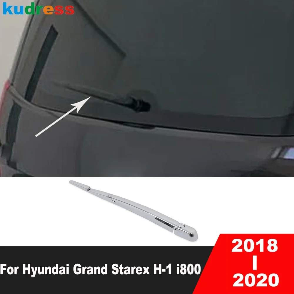 Rear Window Wiper Cover Trim For Hyundai Grand Starex H-1 i800 2018 2019 2020 Chrome Car Tail Windshield Arm Blade Accessories