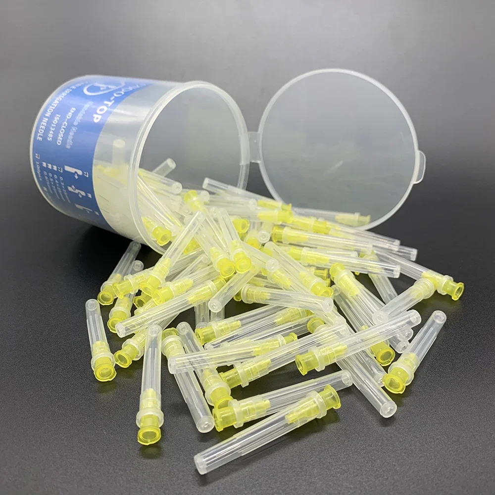 100pcs/Canned Dental Endo Irrigation Needle Tip Dental Root Canal Lateral Irrigation Needle