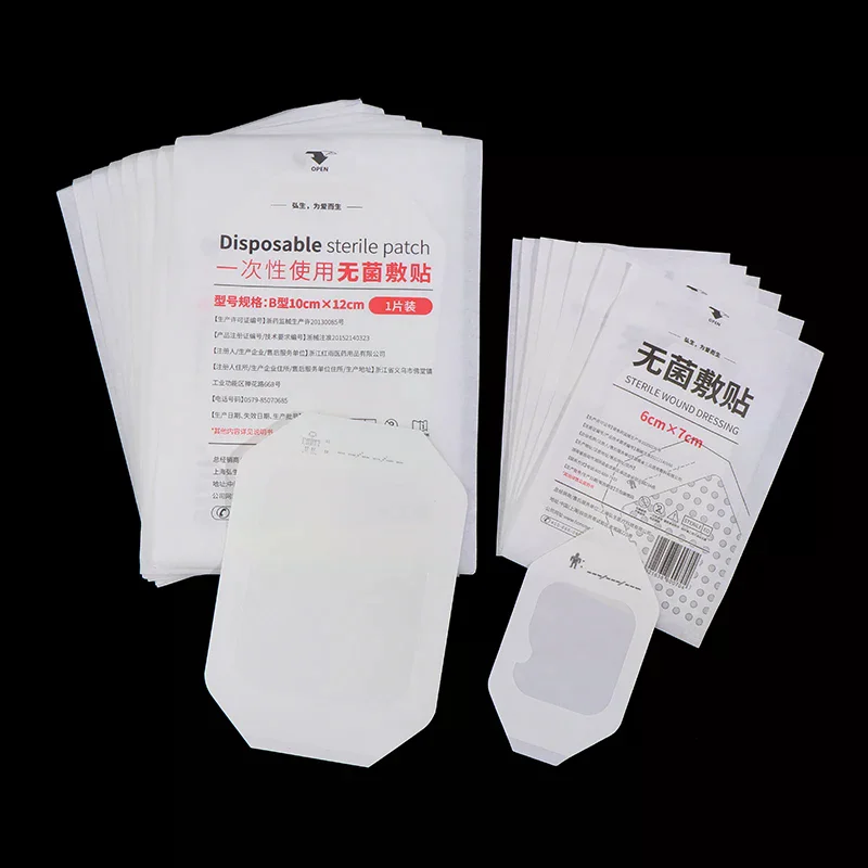 /JCS/Transparent Film Dressing Waterproof Wound Bandage Adhesive Patches Post Infusion Indwelling Needle Fixing Paste 10Pcs