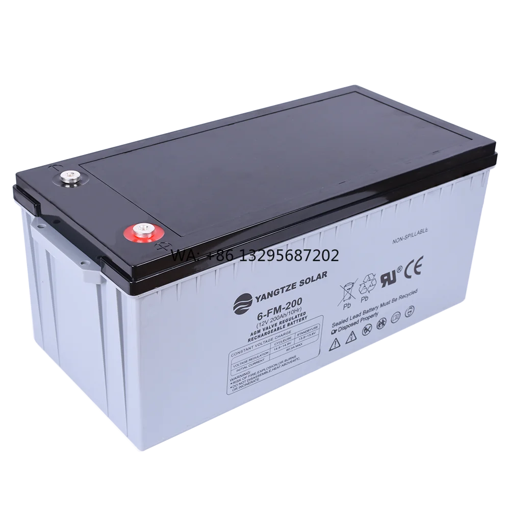 

Sunshine Deep Cycle 12v 200ah AGM Storage Battery For Ups