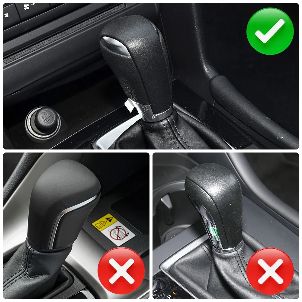 Car Gear Shift Knob Cover Handle Trim Sticker for Mazda CX3 CX5 CX8 CX9 3 2014-2022 AT ABS Auto Interior Accessories