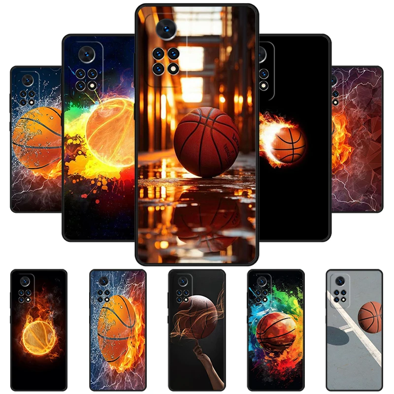 Custodia per telefono Basket On Fire per Redmi Note 11 EPro 11S 10 10T 9S Promax 8 Pro Xiaomi Mi 10 11 12X 12S Ultra Cover