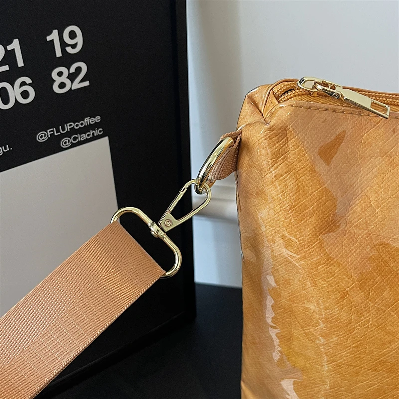 Modische Hochwertige Transparente PVC-Tragetasche mit Großer Kapazität, Wasserdichte Jelly-Tasche, Outdoor-Handtasche für Tägliche Reisen und Tourismus – Detail 10