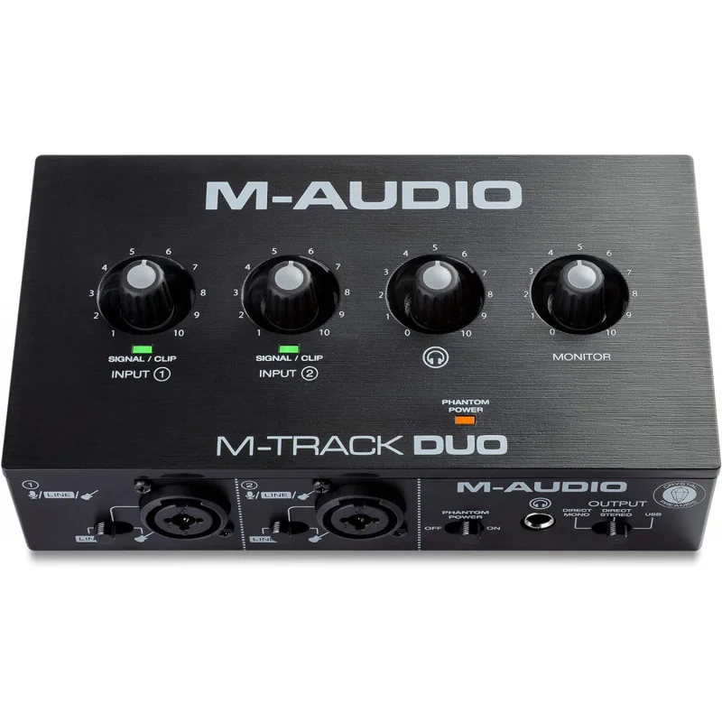 -Track – USB Audio Interface for Recording, Streaming and Podcasting with Dual XLR, Line & DI Inputs, plus a Software Suite