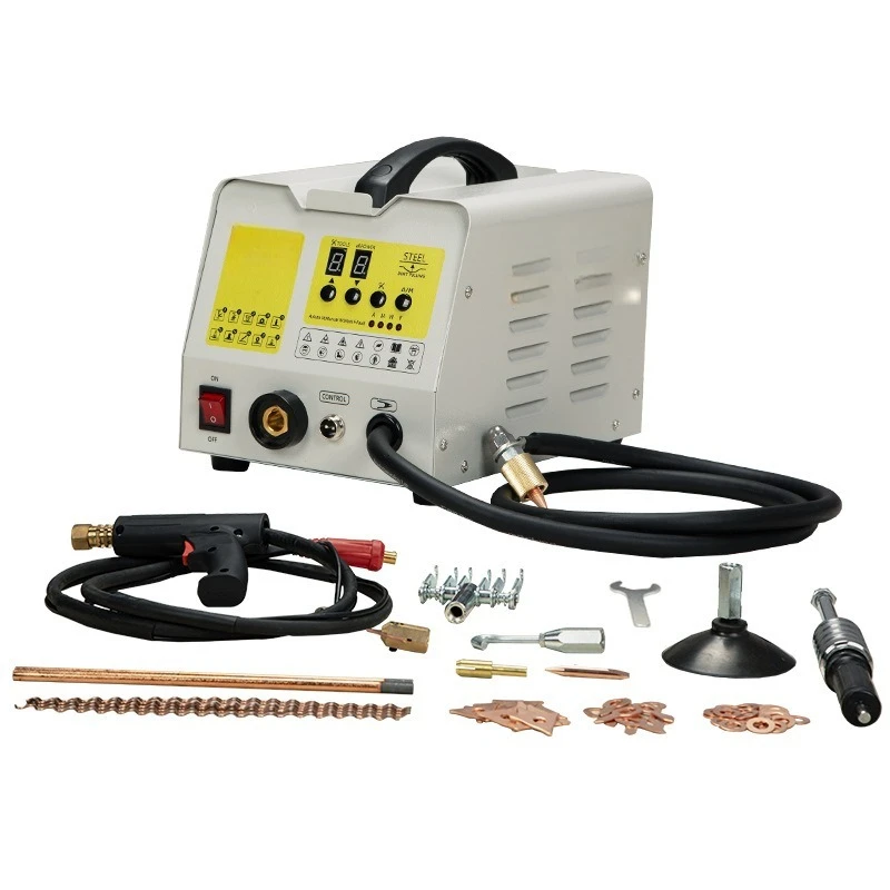 Intelligent automatic welding meson machine sheet metal shaping locomotive body depression repair machine