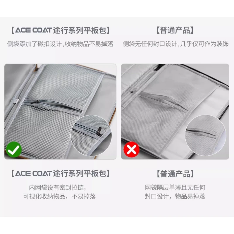 Tablet Opbergtas voor IPad Pro 9.7 ~ 13 inch Seismische demping Waterdichte multifunctionele muis Tablet Toetsenbord Tas draagbaar
