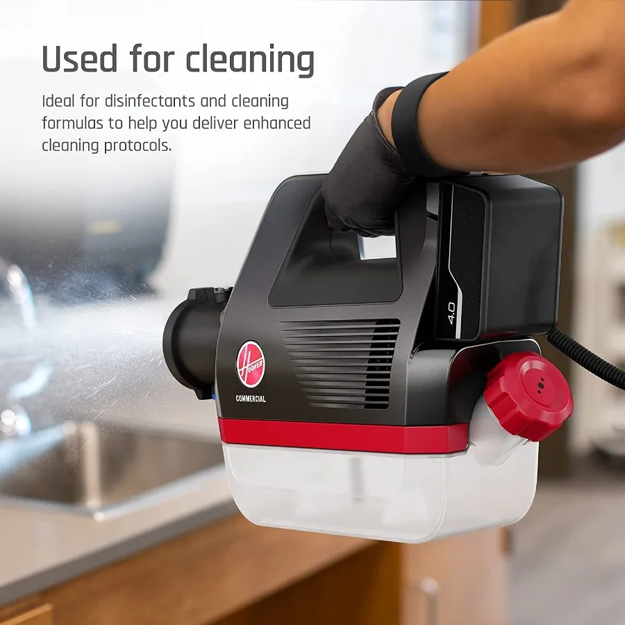 

HOOVER COMMERCIAL 20V 0.5 GALLON CORDLESS ELECTROSTATIC SPRAYER Model Item CH90100 BRAND NEW
