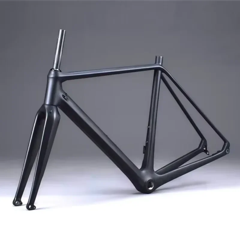 Hot SalesM5 Unmarked All Black Carbon Fiber Mountain Bike Frame Bucket Axle Version XC Off-road Bike Frame Unisex