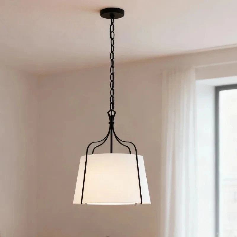 

Американские ретро-минималистичные подвесные светильники LED E27, золотистые/черные, из кованого железа, для ресторана, столовой, чайной комнаты, над столом, над островом, для прохода