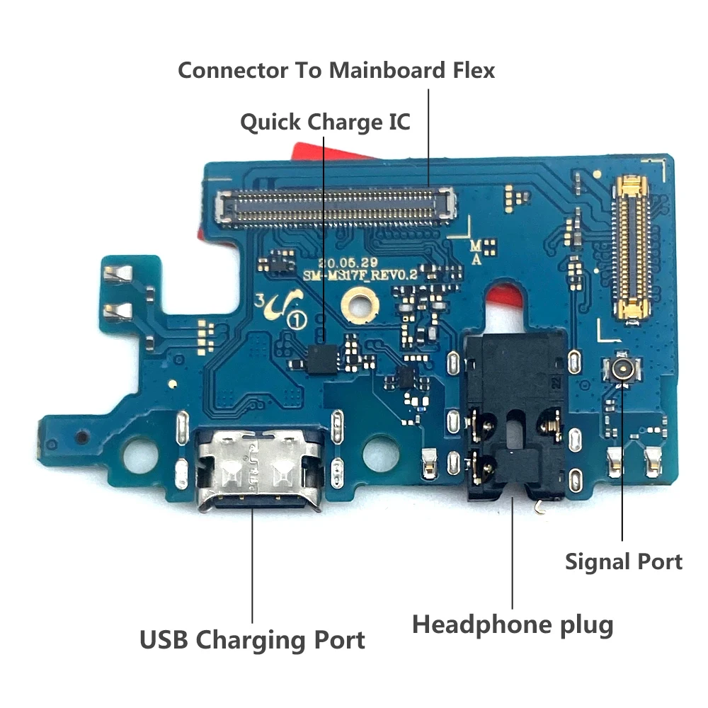 Fast Charger USB Dock Charging Dock Port Board With Mic Microphone Flex For Samsung M53 M23 5G M33 M62 M21S M22 M31s M32 M51 M52