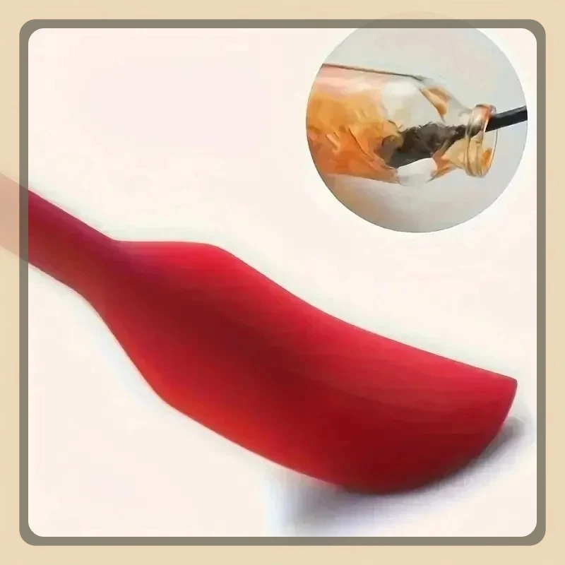 3 قطعة مجموعة ملعقة سيليكون برأسين مكشطة التجميل المربى كريم زجاجة عميقة ملعقة صغيرة تطول طرف صغير سبا ماكياج أداة #4