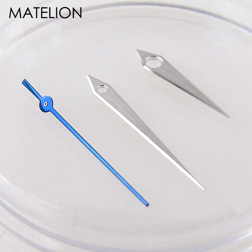 ساعة يد معدنية أيدي سيف لـ NH35 NH36 NH38 NH70 NH71 NH72 4R35/36 7s35/36 7009 أزرق/فضي حافة مصقولة #5