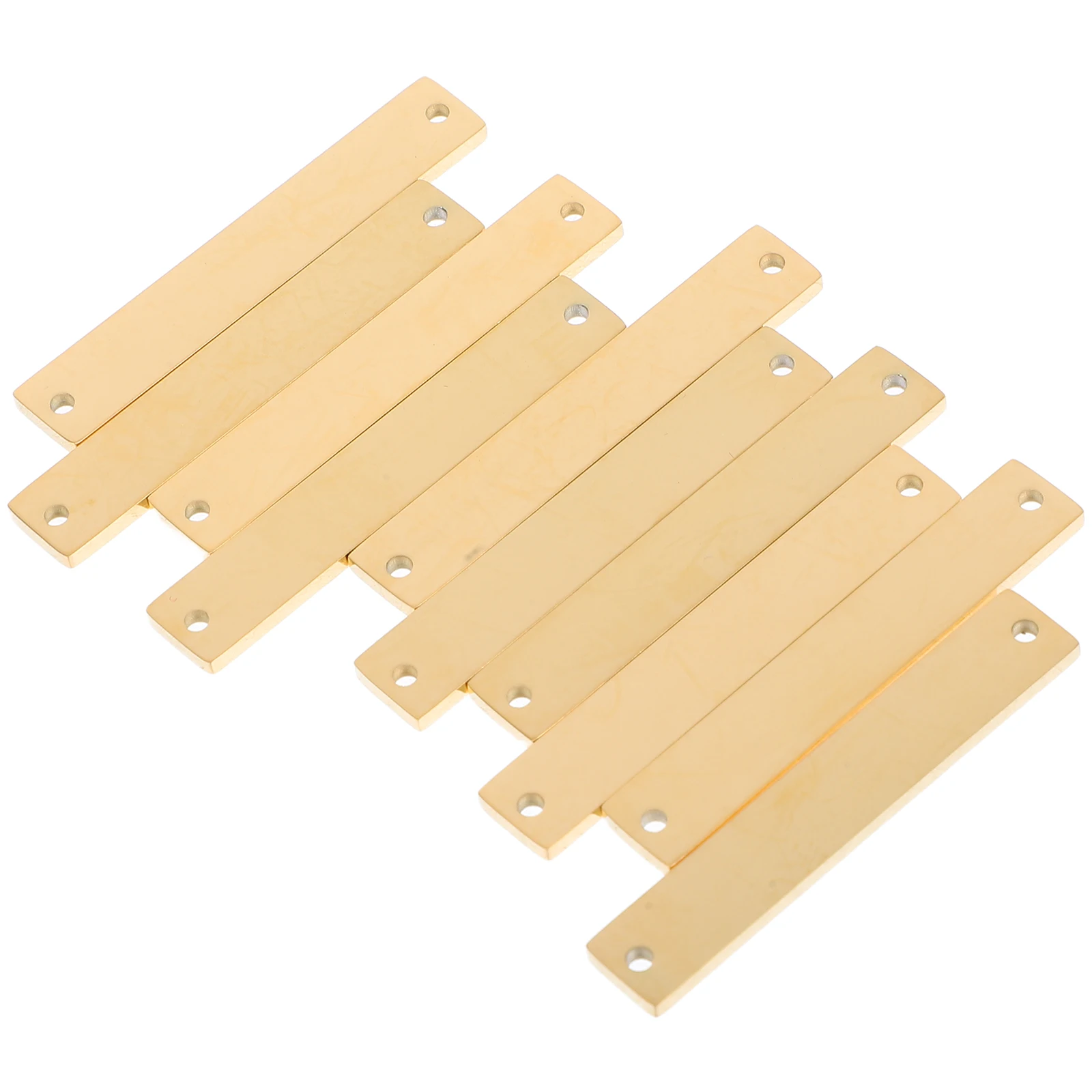 

Homoyoyo 10 Pcs Dual Hole Connector for Jewelry Making Charms Accessories Metal Pendants Stamping Blanks Golden Key Craft