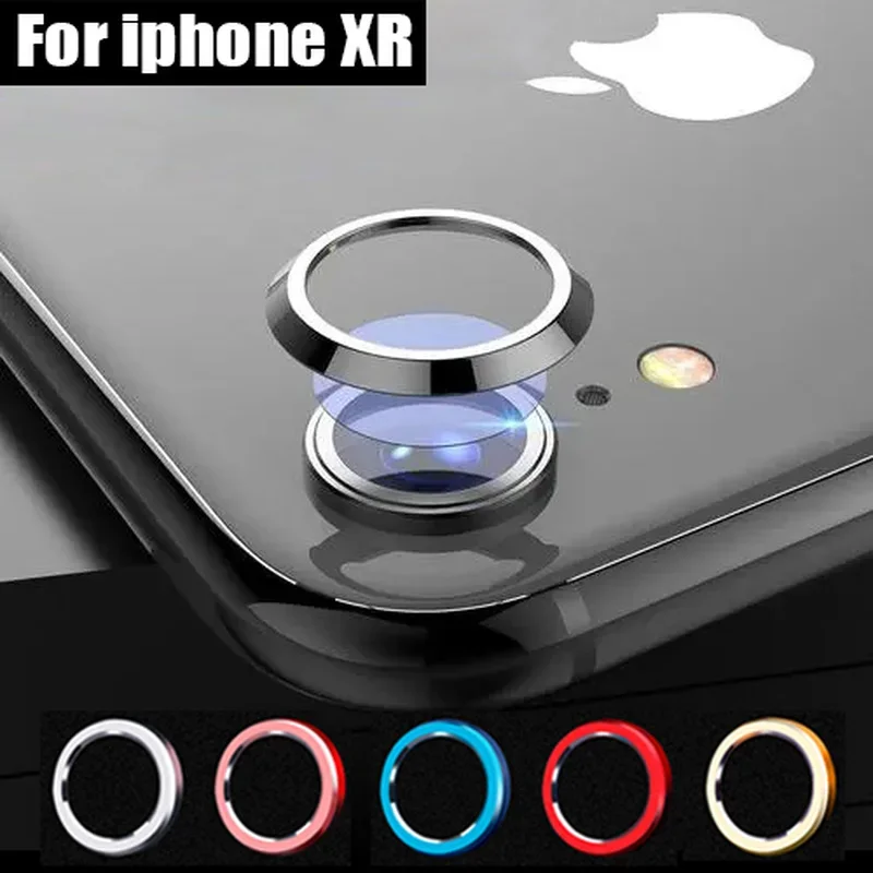 Metal Lens Camera Protector Ring for IPhone XR Back Lens Protective Film Kit Aluminun Alloy Ring Protection for XR