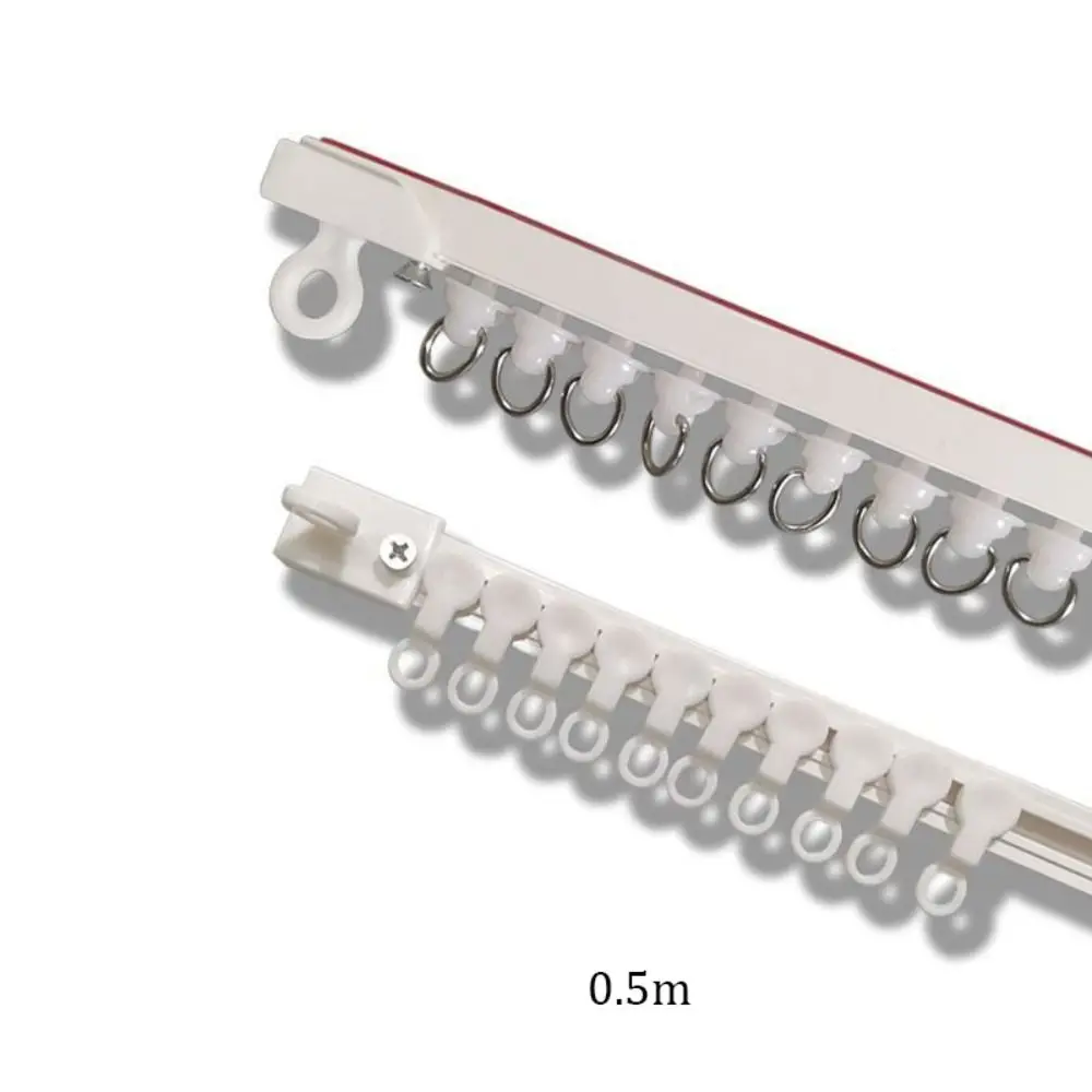 Op het boven gemonteerde zelfklevende gordijnschuifrail zonder ponsen Aan de zijkant gemonteerde gordijnrail Zelfklevende schuifrail