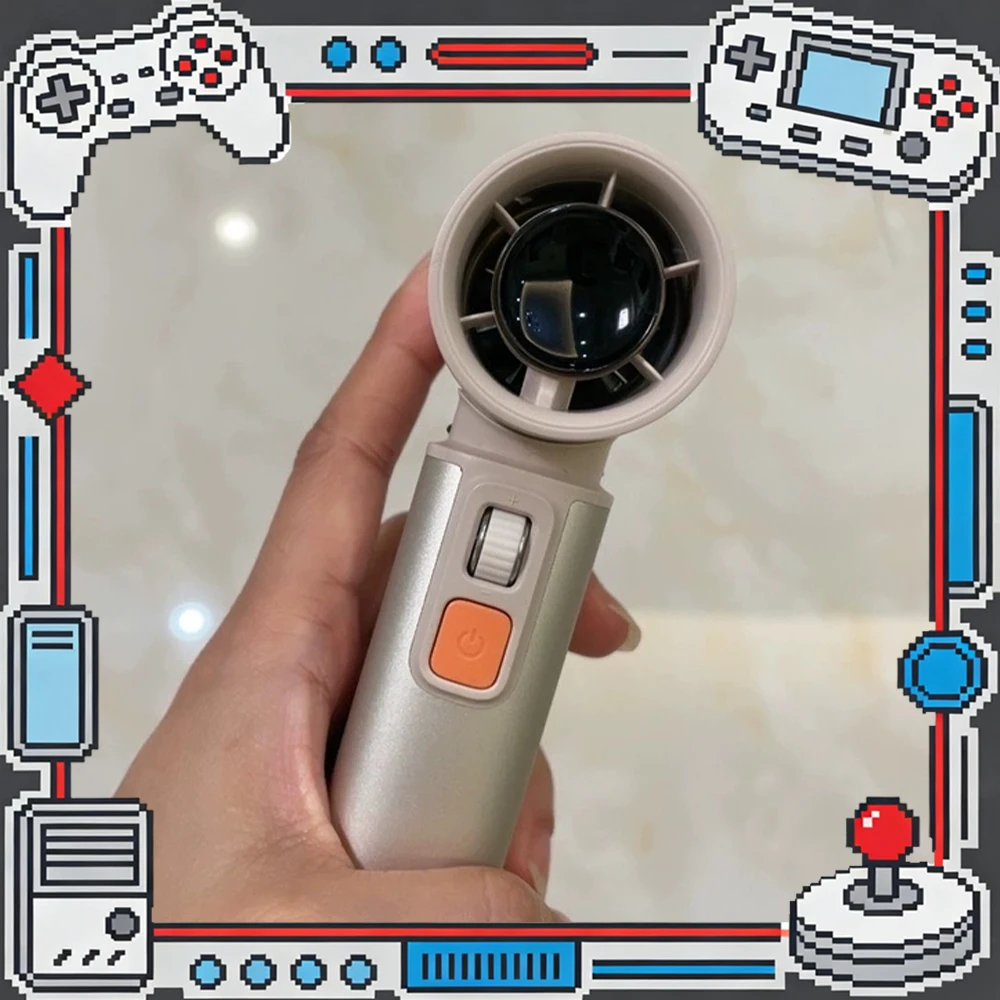 JisuLife Ultra1 Handheld Small Fan 100 Gears Can Adjusted At Will Handheld Fan Aviation Turbine Noise Reduction Air Duct Gifts