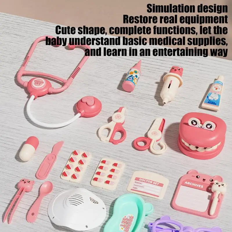 Toy Doctor Kit Doctor Toy Pretend Play Doctor Kit With Stethoscope Real Dentist Playset Role Play Educational Doctor Play Set