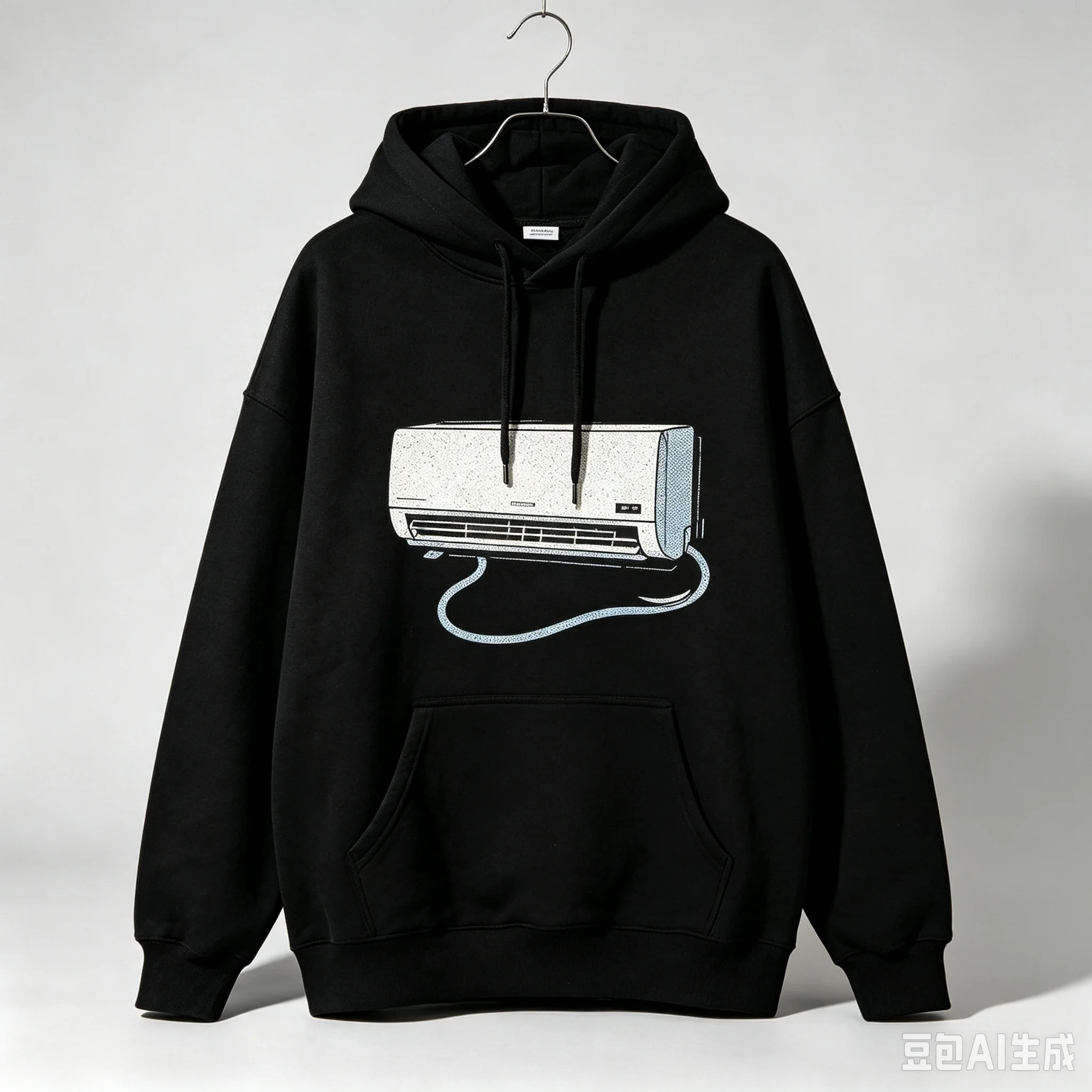 Air Conditioner Indoor Unit Graphic Hoodie Unisex Streetwear Vintage Cool Print Oversize Hooded Sweatshirt Men Women Casual Pull