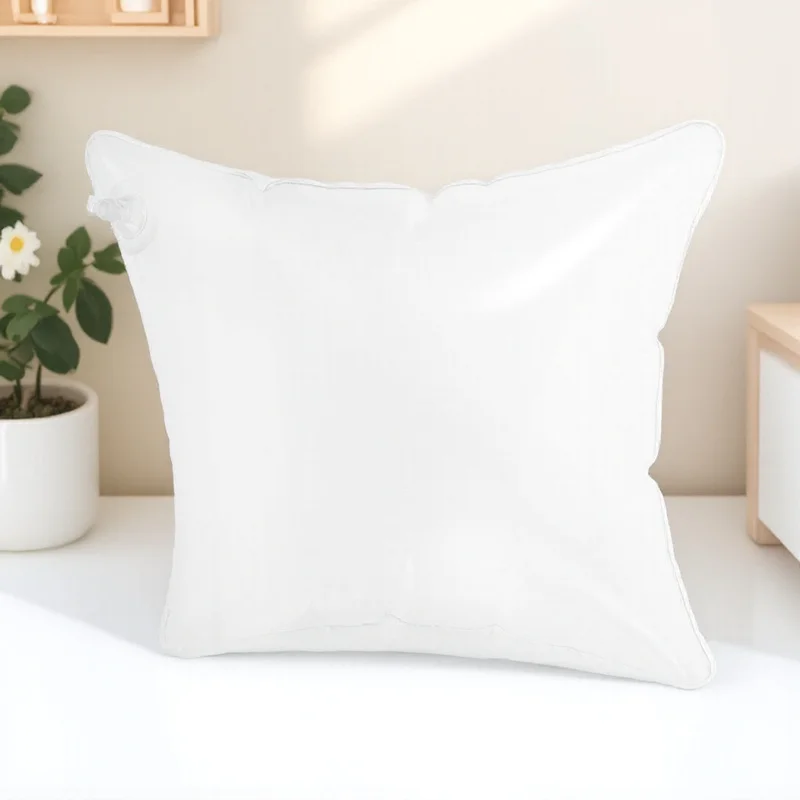 

Inflatable Pillow Insert Clear Transparent Portable Camping Cushion For Outdoor Sofa Use Soft Comfortable Air Valve