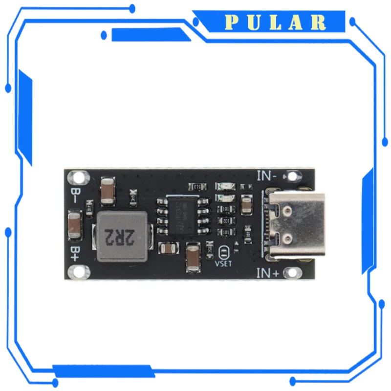 Type-C USB Input High Current 3A Polymer Ternary Lithium Battery Quick Fast Charging Board PLR IP2312 CC/CV Mode 5V To 4.2V