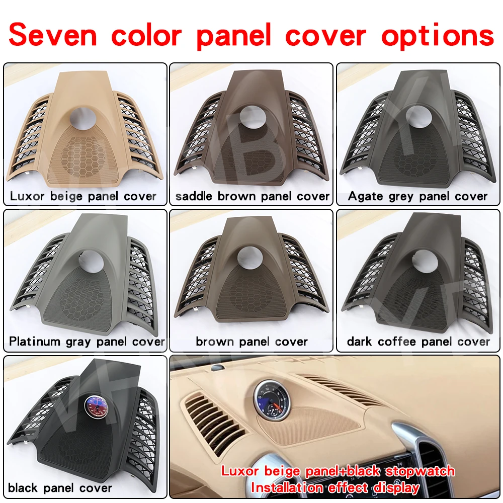 

For Porsche Cayenne Chrono Stopwatch 958 2010-2017 Interior Dashboard Central Compass Time Electronic Meter Clock Car Accessory