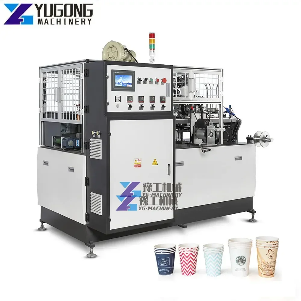 Fully Automatic Heater Knurling Disposable Double Wall Paper Cup Making Machine Paper Cup Machine Ultrasonic Sealing Machine