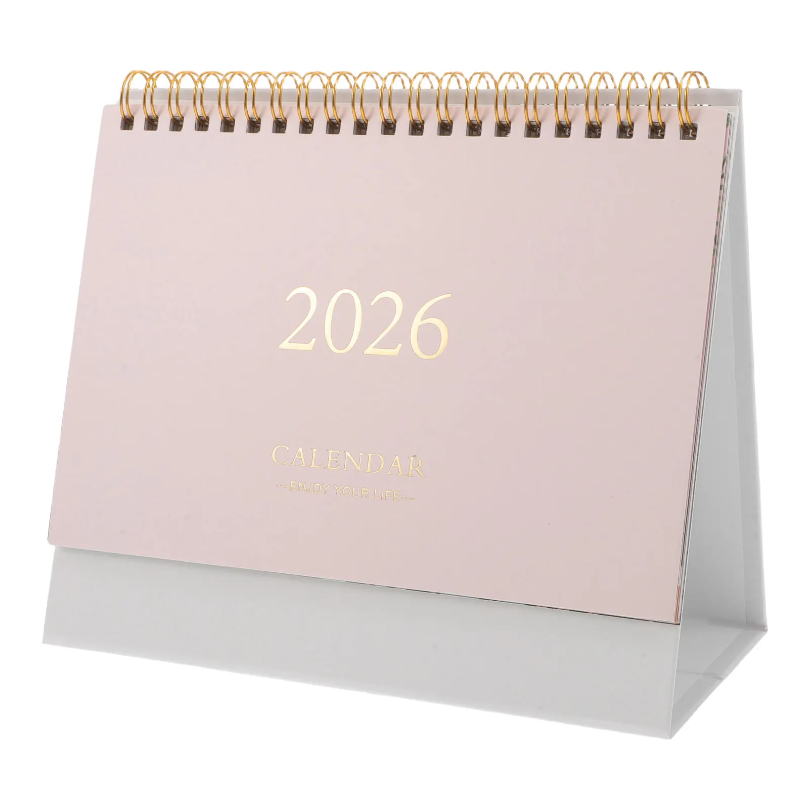 

Настольный мини-календарь-планер на 2026 год, компактный ежедневник из премиальной бумаги для дома и офиса