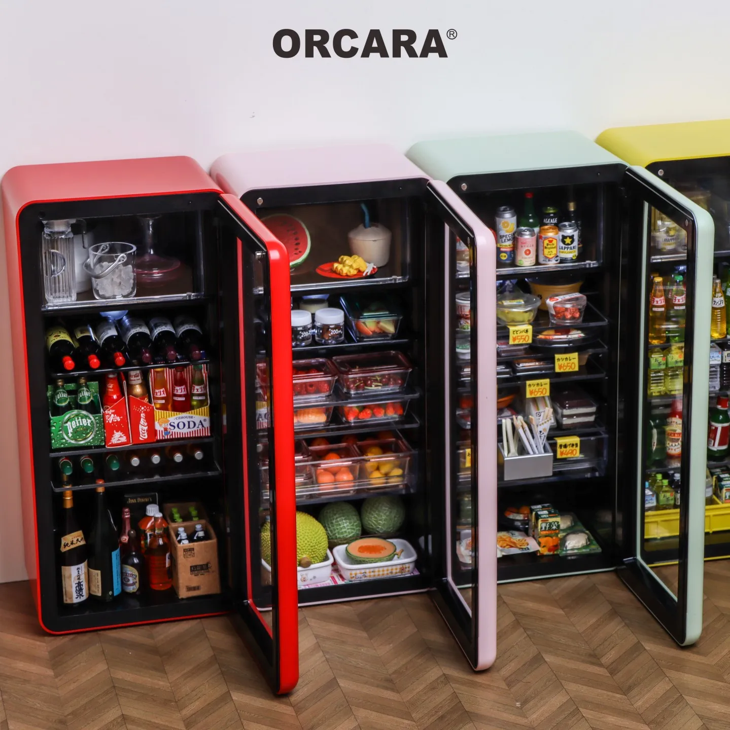 Doll House Model Furniture Accessories 1/6 Single Door Liquor Cabinet Kitchen Refrigerator Bjd Ob11 Gsc Blyth Lol Miniature Prop