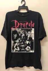 Maglietta da film Dracula Bram Stoker S a 4XL Vtg maniche lunghe o corte