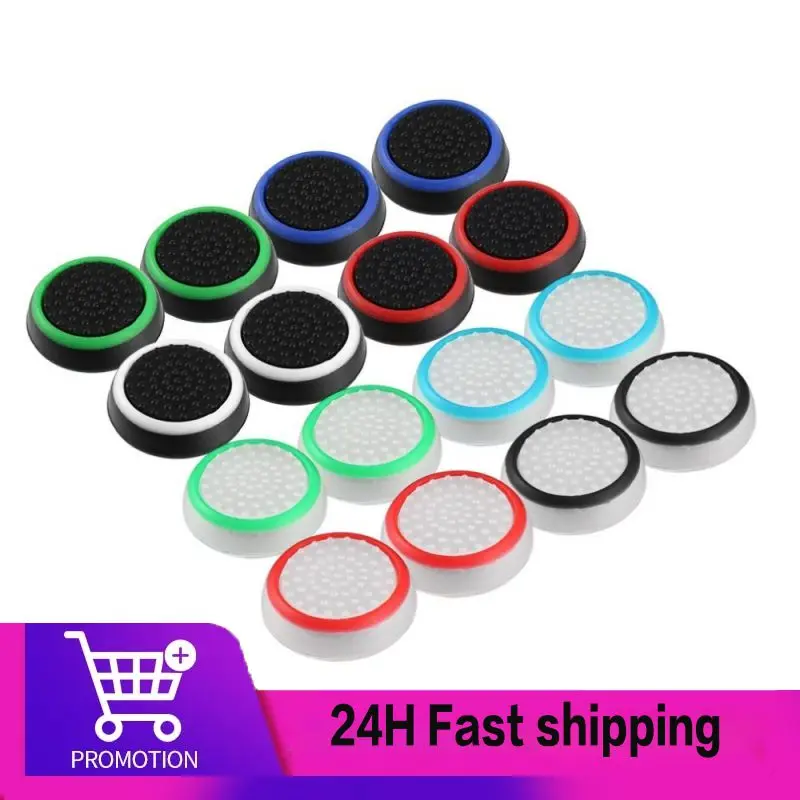 10/4pcs Piece Joystick Soft Silicone Thumbstick Grips For DualSense Dualshock 4 5 PS5 For Switch Game Accessories