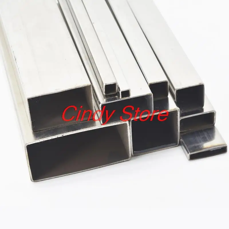 2Pcs 500mm Length Stainless Steel Square Tube Rectangular Tube