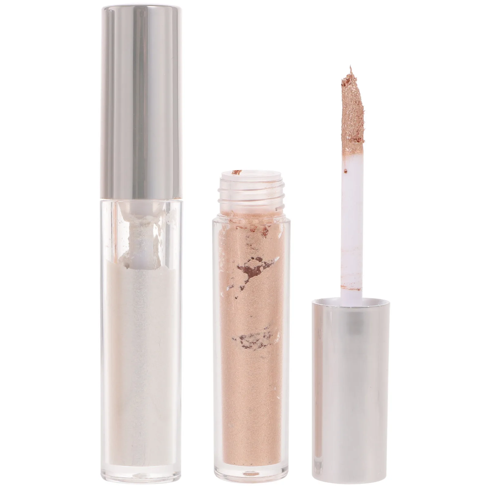 

2 PCS Liquid Eyeshadow Glitter for Women Korean Highlighter Makeup Pearl Powder Sparkling Shiny Miss Metallic Cosmetics