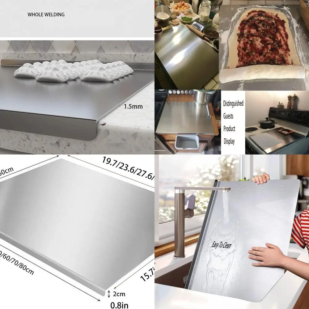 

Большие сверхмощные разделочные доски из нержавеющей стали 304 для выпечки и кондитерских изделий (70x50 см)