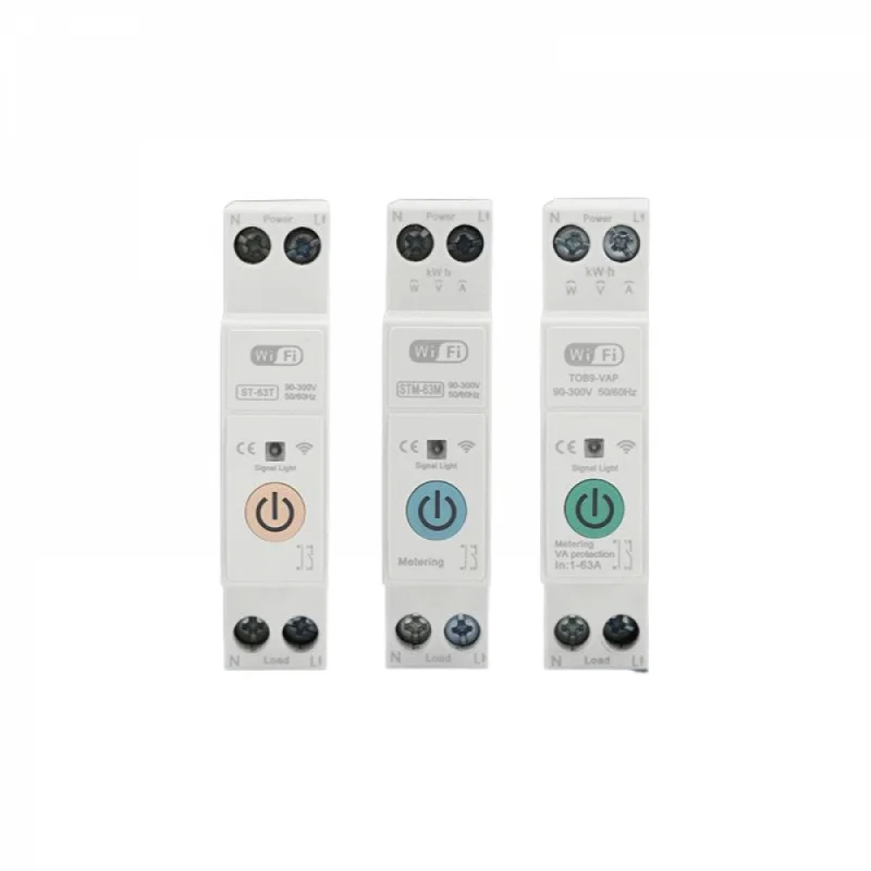 

Tuya 63A 1P WiFi Circuit Breaker Power Meter Din Rail Remote Control Timer Module Compatible With Smart Life