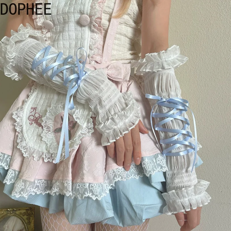 mangas-de-encaje-con-lazo-estilo-lolita-para-subculturas-elegantes-volantes-proteccion-solar-para-festivales-de-musica-y-reuniones-calentadores-de-brazos