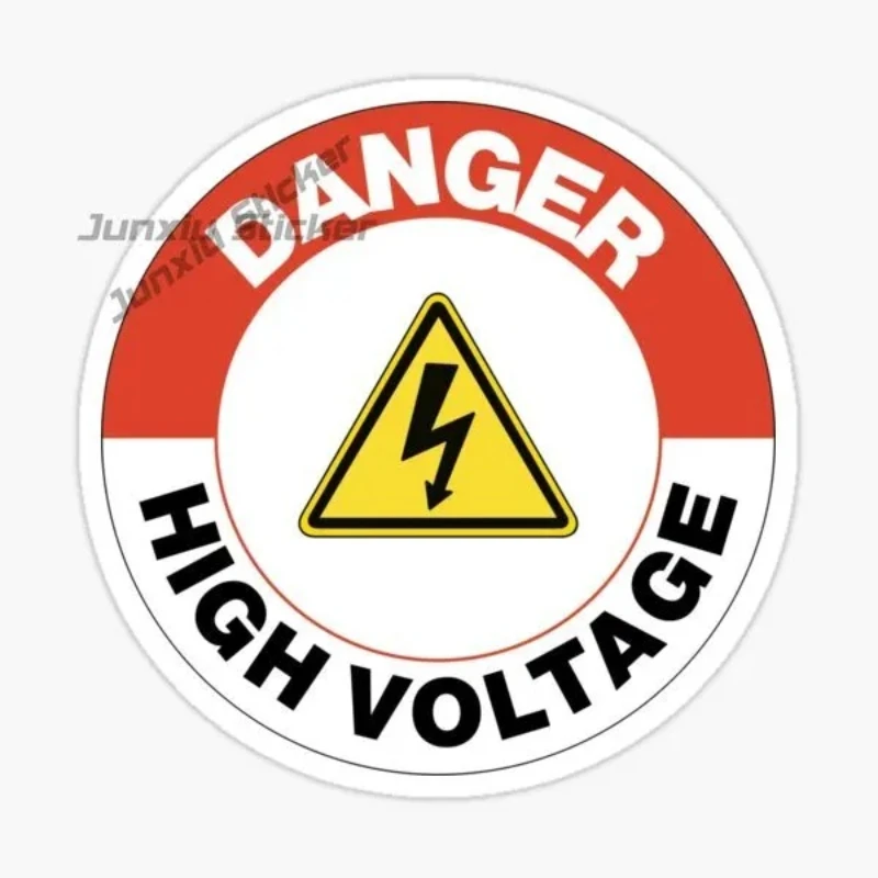 DANGER HIGH VOLTAGE Vinyl Waterproof Self Adhesive Car Stickers Vinyl Self-adhesive Decoration Accessories Decal