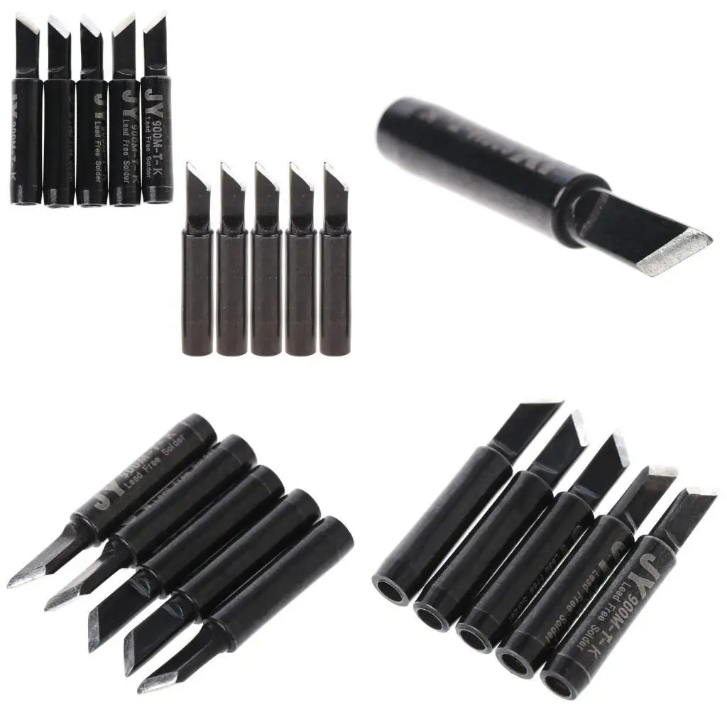 

R9UF 5Pcs 900M-T-K Soldering Iron Tip Professional Welding Head for Welding