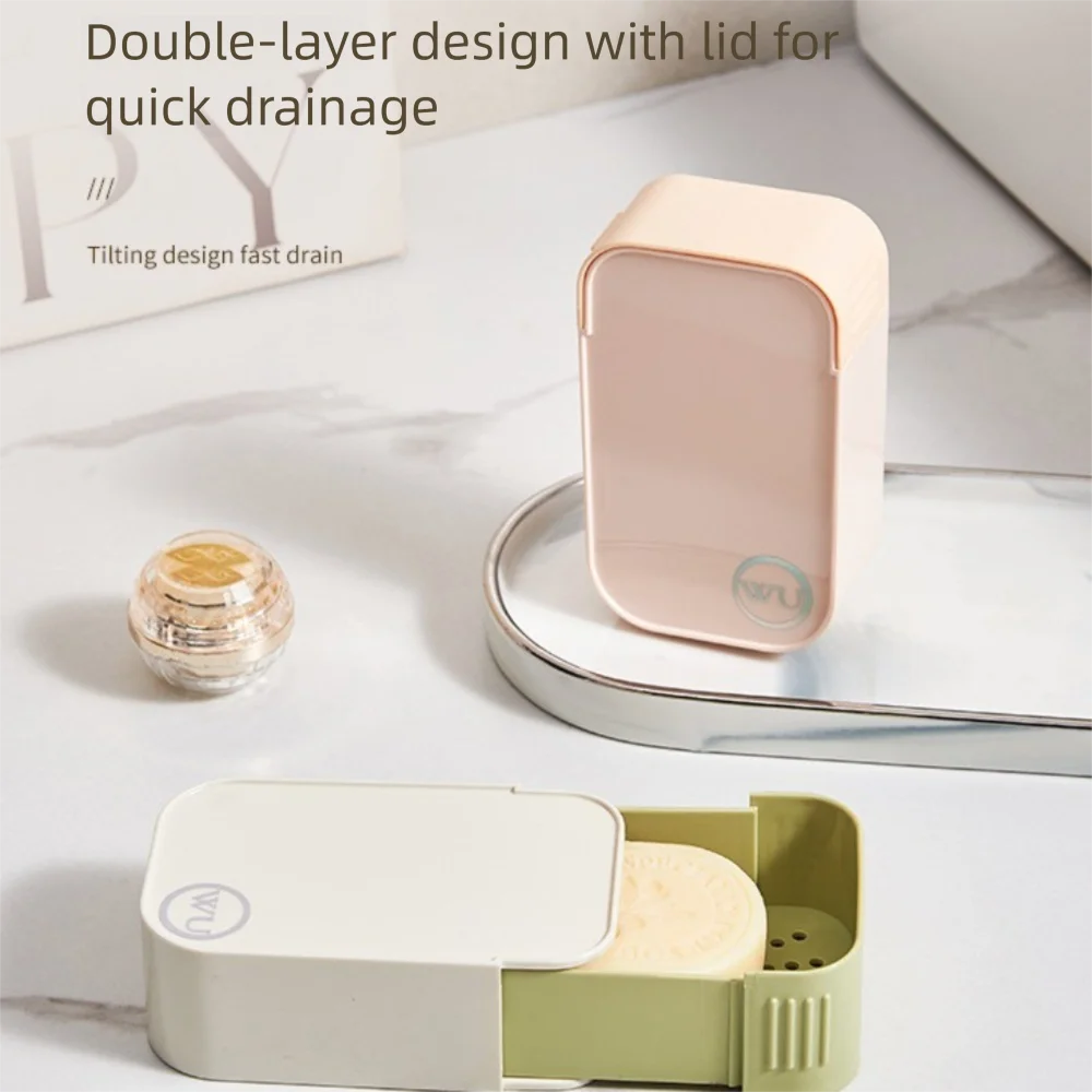 

Портативная дорожная мыльница с крышкой, сливной лоток, пластиковая коробка, дренажная коробка, лоток для мыла, легко носить с собой, для домашнего использования