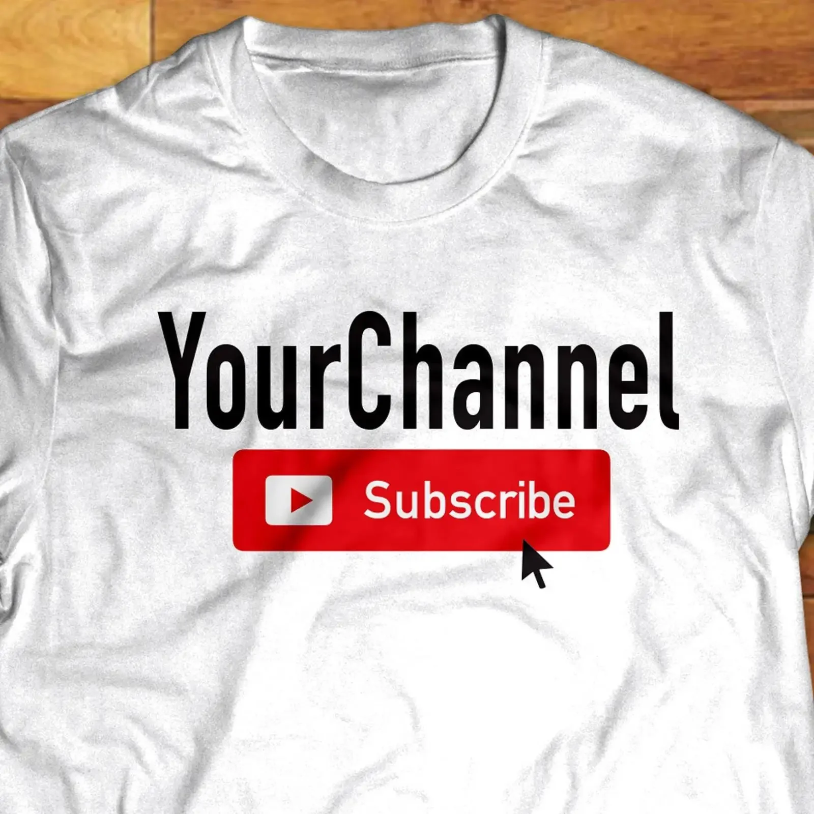 Custom Your Channel YouTube Subscribe T Shirt Personalized Merch for Vlogger Streamer Gamer Influencer Creator vintage Washed