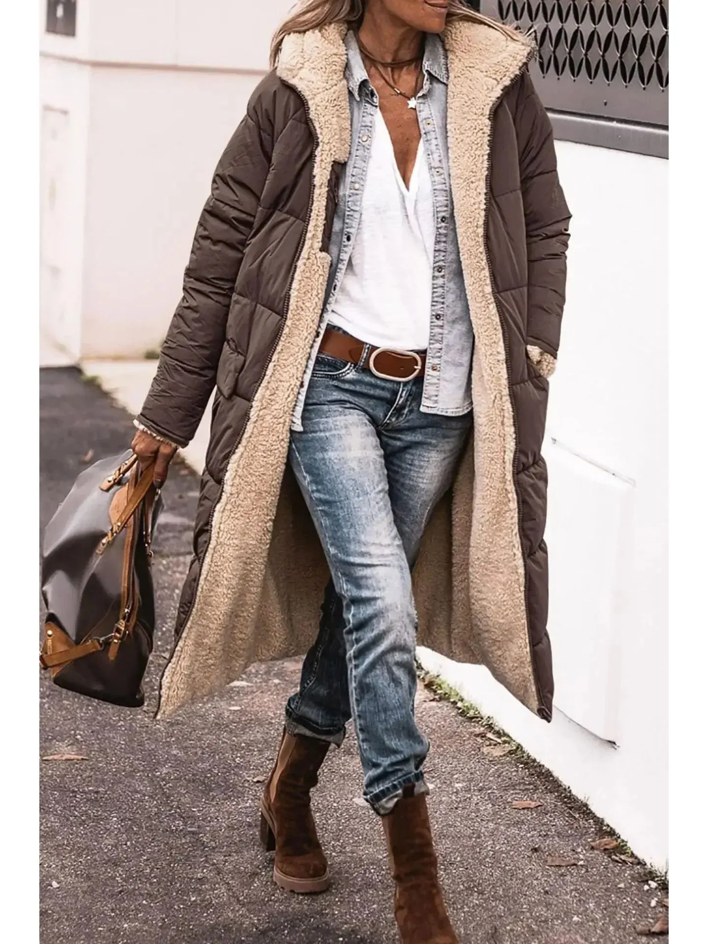 

Slim Fit с капюшоном Long Sve, женская повседневная верхняя одежда, пальто средней длины, однотонная модная весенняя сезонная одежда