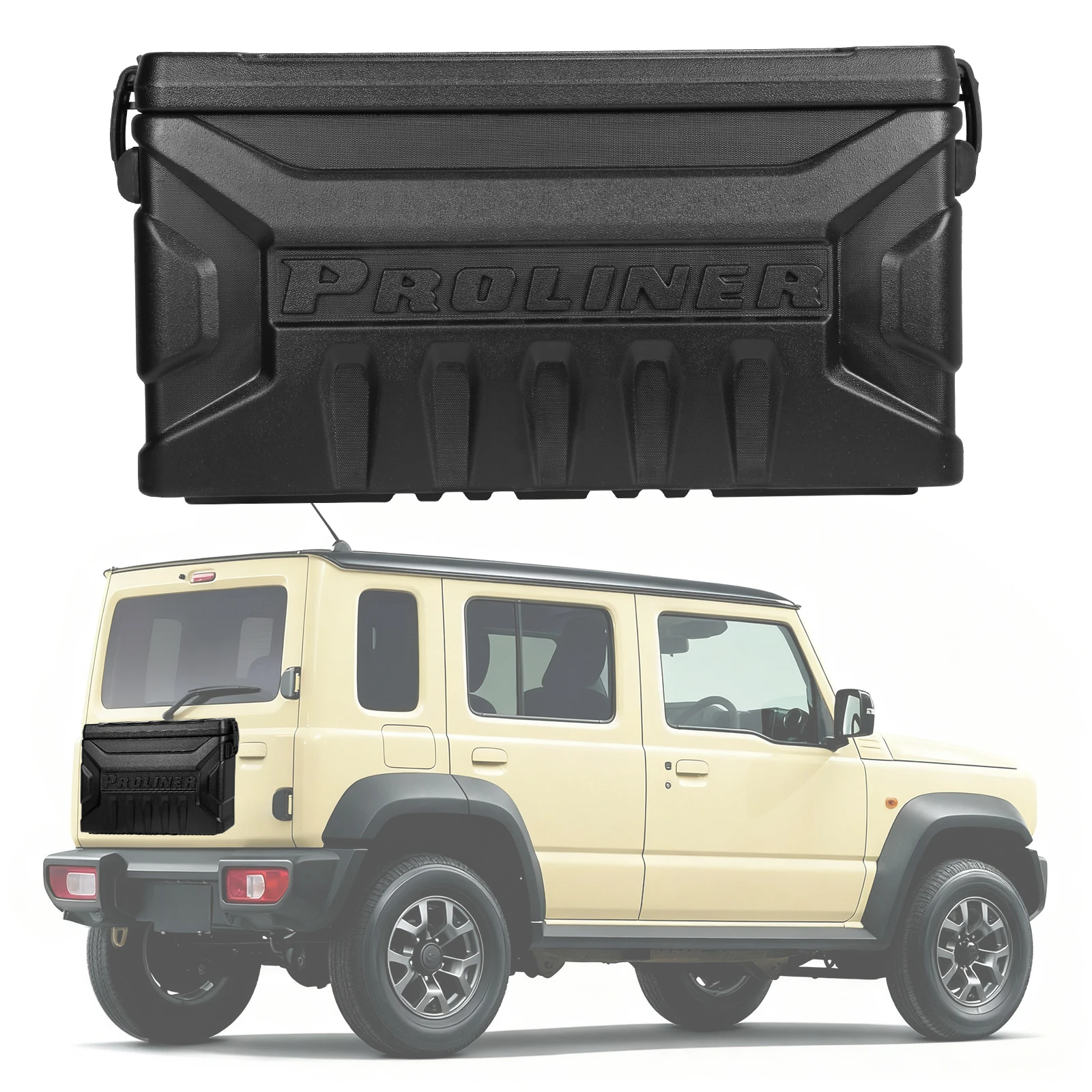 Cassetta degli attrezzi per portellone posteriore per auto Accessori esterni modificati Scatola portaoggetti per attrezzi per portellone posteriore Organizzatore per Suzuki Jimny JB64 JB74 19-25