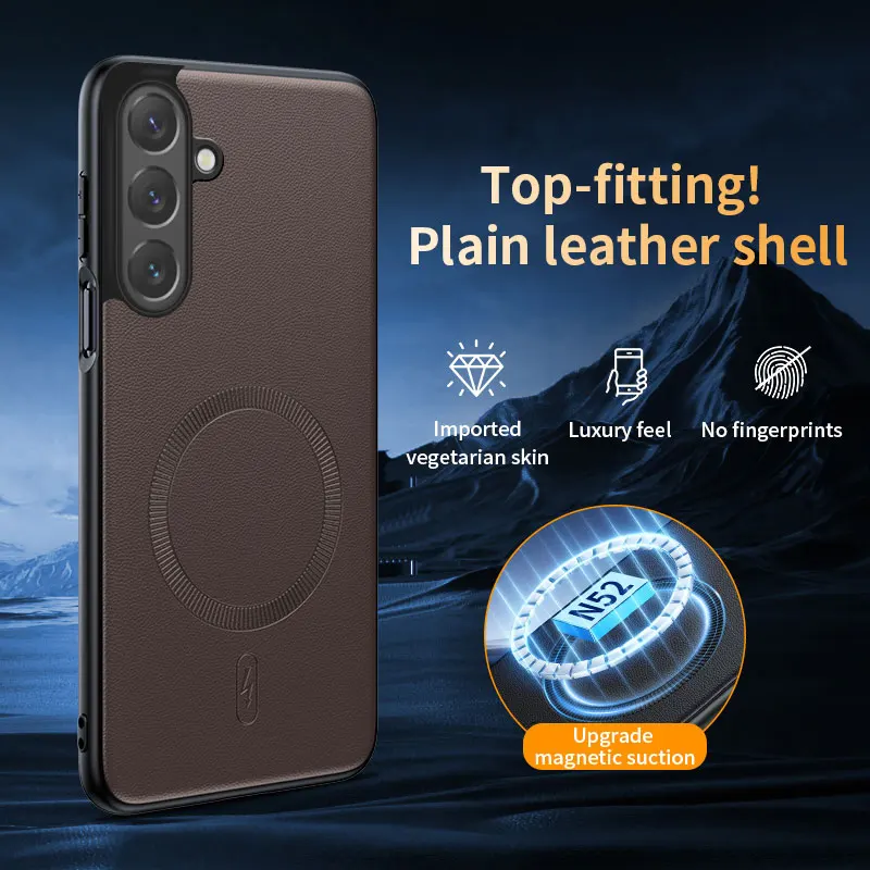 Für Samsung Galaxy S26 FE Hülle Magnetische Leder-Schutzhülle für Samsung Galaxy S26 FE Anti-Fingerabdruck Rutschfeste PC+TPU – Detail 25