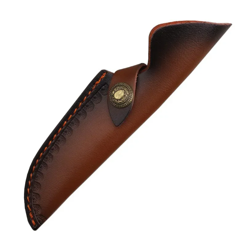 Fodero per coltello in pelle di vacchetta universale a 2 strati da 22,5 cm Porta lama fissa Custodia per coltello in pelle artigianale con fibbia per coltello da caccia