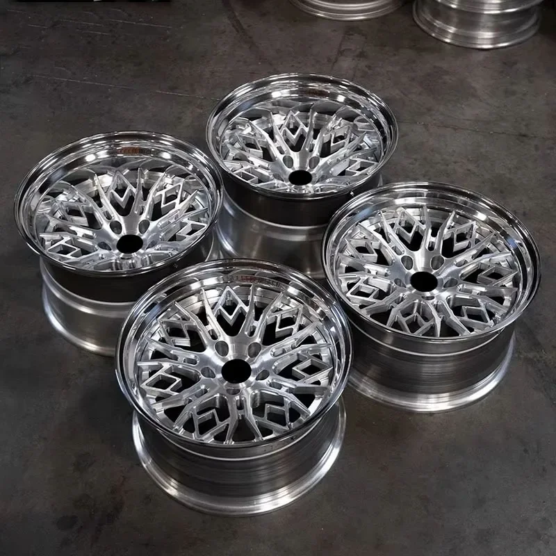 16-26 Inch Luxury Car Wheel Forged 2-Piece 5X114.3 5X130 5X112 Custom Aluminum Alloy Rims Fit For Mercedes C8 Ferrari